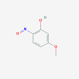 molecular formula C7H7NO3 B082057 5-甲氧基-2-亚硝基苯酚 CAS No. 13895-38-0