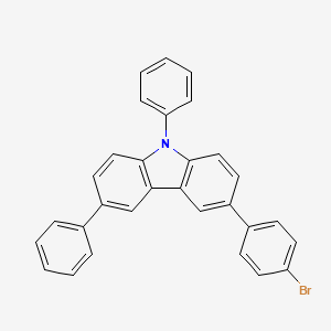 molecular formula C30H20BrN B8205711 3-(4-Bromophenyl)-6,9-diphenyl-9h-carbazole 
