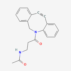 molecular formula C20H18N2O2 B8205732 N-[3-(11,12-Didehydrodibenz[b,f]azocin-5(6H)-yl)-3-oxopropyl]acetamide 