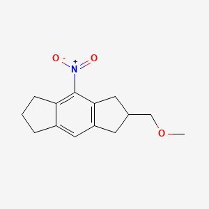 molecular formula C14H17NO3 B8205741 2-(Methoxymethyl)-4-nitro-1,2,3,5,6,7-hexahydro-s-indacene 
