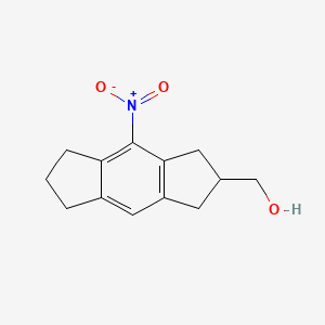 molecular formula C13H15NO3 B8205828 (4-Nitro-1,2,3,5,6,7-hexahydro-s-indacen-2-yl)methanol 