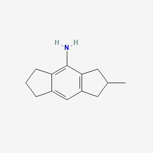 molecular formula C13H17N B8205837 2-Methyl-1,2,3,5,6,7-hexahydro-s-indacen-4-amine 