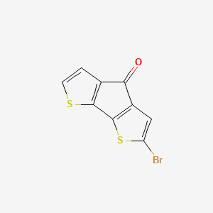 molecular formula C9H3BrOS2 B8205867 2-Bromo-4H-cyclopenta[1,2-b:5,4-b']dithiophen-4-one 
