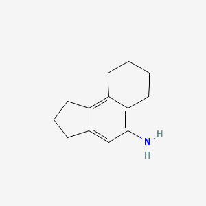 molecular formula C13H17N B8205892 2,3,6,7,8,9-Hexahydro-1H-cyclopenta[a]naphthalen-5-amine 