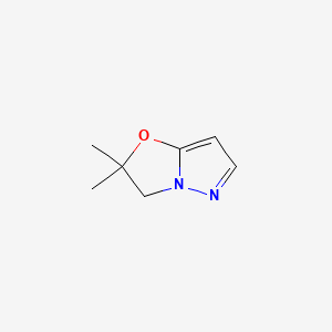 molecular formula C7H10N2O B8205897 2,2-Dimethyl-2,3-dihydropyrazolo[5,1-b]oxazole 