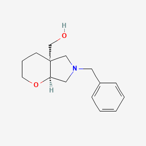 molecular formula C15H21NO2 B8205916 rel-((4aS,7aS)-6-Benzylhexahydropyrano[2,3-c]pyrrol-4a(2H)-yl)methanol 