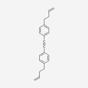 molecular formula C22H22 B8205924 Benzene, 1,1'-(1,2-ethynediyl)bis[4-(3-buten-1-yl)- CAS No. 202652-64-0