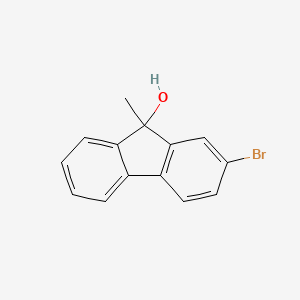 molecular formula C14H11BrO B8205956 2-Bromo-9-methyl-9H-fluoren-9-ol 