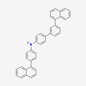 molecular formula C38H27N B8205986 3'-(Naphthalen-1-yl)-N-(4-(naphthalen-1-yl)phenyl)-[1,1'-biphenyl]-4-amine 