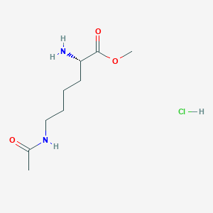 molecular formula C9H19ClN2O3 B8205998 (S)-methyl 6-acetamido-2-aminohexanoate hydrochloride 