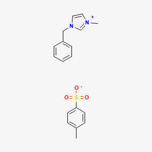 molecular formula C18H20N2O3S B8206023 1-苄基-3-甲基咪唑鎓对甲苯磺酸盐 