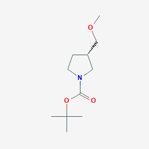 molecular formula C11H21NO3 B8206096 tert-butyl (3S)-3-(methoxymethyl)pyrrolidine-1-carboxylate 