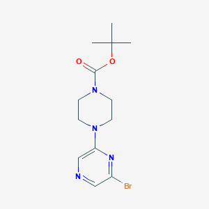 molecular formula C13H19BrN4O2 B8206112 Tert-butyl 4-(6-bromopyrazin-2-yl)piperazine-1-carboxylate 