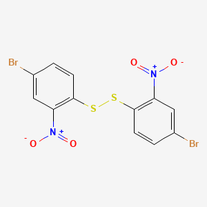 molecular formula C12H6Br2N2O4S2 B8206125 Bis(4-bromo-2-nitrophenyl) disulfide 