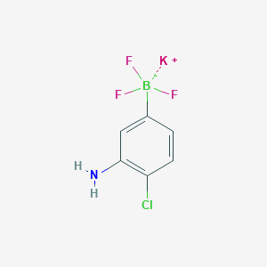 molecular formula C6H5BClF3KN B8206129 Potassium (3-amino-4-chlorophenyl)trifluoroborate 