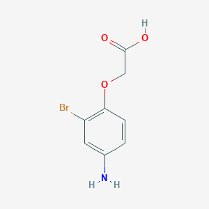 molecular formula C8H8BrNO3 B8206147 2-(4-Amino-2-bromophenoxy)acetic acid 