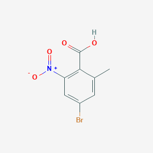 molecular formula C8H6BrNO4 B8206178 4-Bromo-2-methyl-6-nitrobenzoic acid 