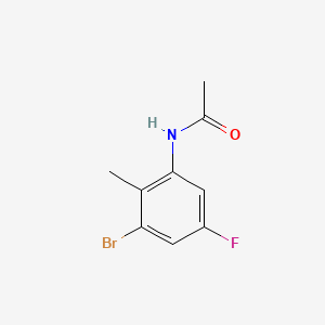 molecular formula C9H9BrFNO B8206180 N-(3-bromo-5-fluoro-2-methylphenyl)acetamide 
