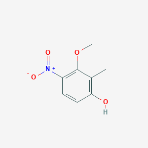 molecular formula C8H9NO4 B8206221 3-Methoxy-2-methyl-4-nitrophenol 