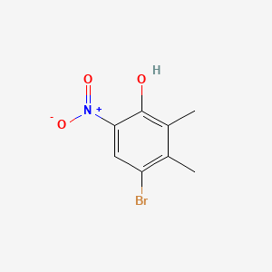 molecular formula C8H8BrNO3 B8206230 4-Bromo-2,3-dimethyl-6-nitrophenol 