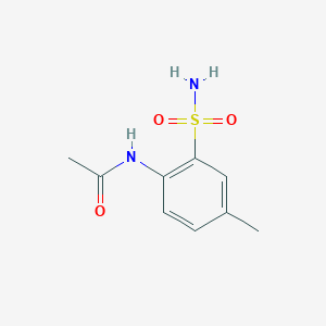 molecular formula C9H12N2O3S B8206246 N-(4-methyl-2-sulfamoylphenyl)acetamide 