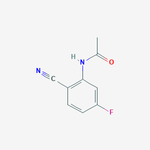 molecular formula C9H7FN2O B8206251 2'-Cyano-5'-fluoroacetoanilide 