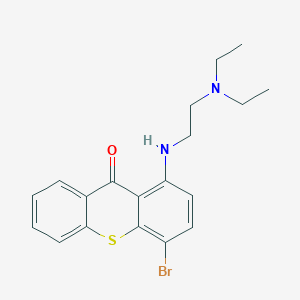 molecular formula C19H21BrN2OS B8206270 4-Bromo-1-[2-(diethylamino)ethylamino]thioxanthen-9-one 