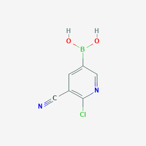 (6-chloro-5-cyanopyridin-3-yl)boronic acid