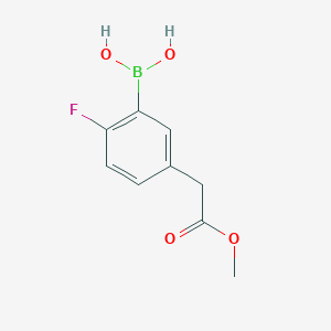 [2-Fluoro-5-(2-methoxy-2-oxoethyl)phenyl]boronic acid