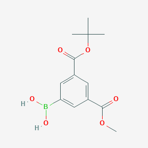 molecular formula C13H17BO6 B8206375 (3-(tert-Butoxycarbonyl)-5-(methoxycarbonyl)phenyl)boronic acid 