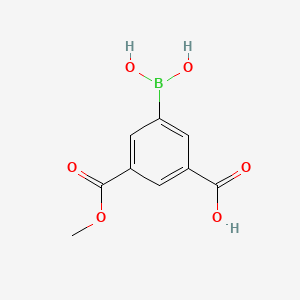 molecular formula C9H9BO6 B8206378 3-(Dihydroxyboranyl)-5-(methoxycarbonyl)benzoic acid 