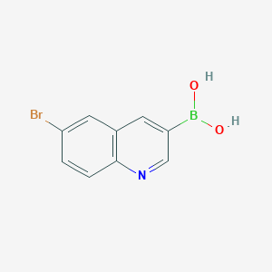 molecular formula C9H7BBrNO2 B8206388 (6-Bromoquinolin-3-yl)boronic acid 