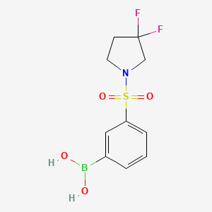 molecular formula C10H12BF2NO4S B8206479 [3-(3,3-Difluoropyrrolidin-1-yl)sulfonylphenyl]boronic acid 