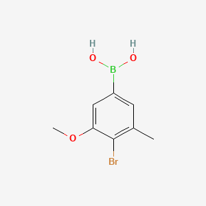 molecular formula C8H10BBrO3 B8206485 (4-Bromo-3-methoxy-5-methylphenyl)boronic acid 