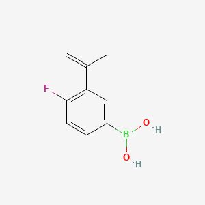 (4-Fluoro-3-prop-1-en-2-ylphenyl)boronic acid