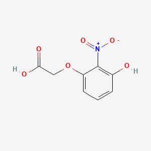 molecular formula C8H7NO6 B8206582 2-(3-Hydroxy-2-nitrophenoxy)acetic acid 