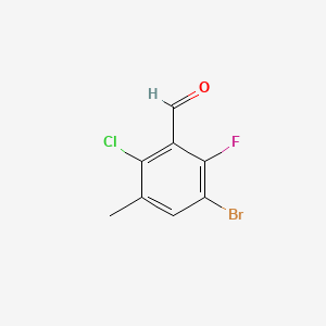 3-Bromo-6-chloro-2-fluoro-5-methylbenzaldehyde