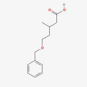 molecular formula C13H18O3 B8206694 3-Methyl-5-phenylmethoxypentanoic acid 