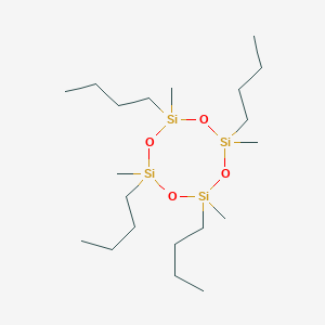 molecular formula C20H48O4Si4 B082067 2,4,6,8-Tetrabutyl-2,4,6,8-tetramethylcyclotetrasiloxane CAS No. 14685-29-1