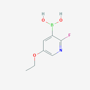 molecular formula C7H9BFNO3 B8206724 (5-Ethoxy-2-fluoropyridin-3-yl)boronic acid 