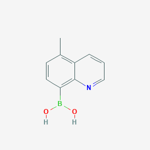 molecular formula C10H10BNO2 B8206725 (5-Methylquinolin-8-yl)boronic acid 