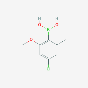 molecular formula C8H10BClO3 B8206742 (4-Chloro-2-methoxy-6-methylphenyl)boronic acid 