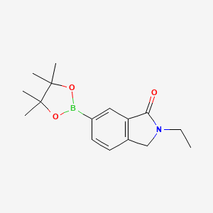 molecular formula C16H22BNO3 B8206747 2-ethyl-6-(4,4,5,5-tetramethyl-1,3,2-dioxaborolan-2-yl)-3H-isoindol-1-one 