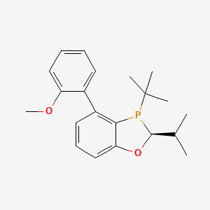 molecular formula C21H27O2P B8206864 (2S)-3-tert-butyl-4-(2-methoxyphenyl)-2-propan-2-yl-2H-1,3-benzoxaphosphole 