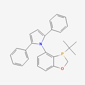 molecular formula C27H26NOP B8206878 1-(3-tert-butyl-2H-1,3-benzoxaphosphol-4-yl)-2,5-diphenylpyrrole 
