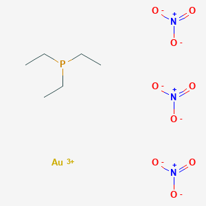 molecular formula C6H15AuN3O9P B082069 Triethylphosphine gold nitrate CAS No. 14243-51-7