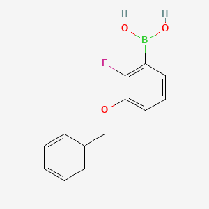molecular formula C13H12BFO3 B8207120 3-(Benzyloxy)-2-fluorophenylboronic acid 