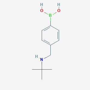 molecular formula C11H18BNO2 B8207127 4-(tert-Butylaminomethyl)phenylboronic acid 