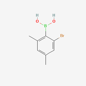 molecular formula C8H10BBrO2 B8207156 2-Bromo-4,6-dimethylphenylboronic acid 