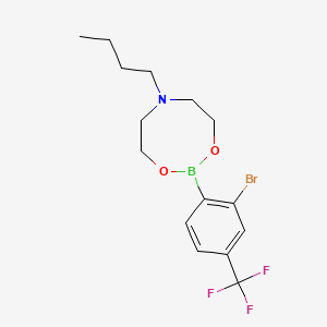 molecular formula C15H20BBrF3NO2 B8207184 2-(2-Bromo-4-(trifluoromethyl)phenyl)-6-butyl-1,3,6,2-dioxazaborocane 